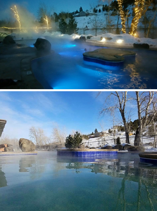 A hot springs spa in MT